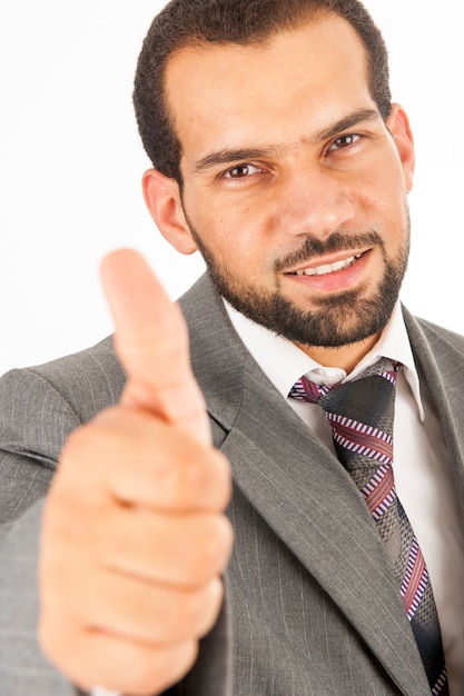 Man wearing suit studio