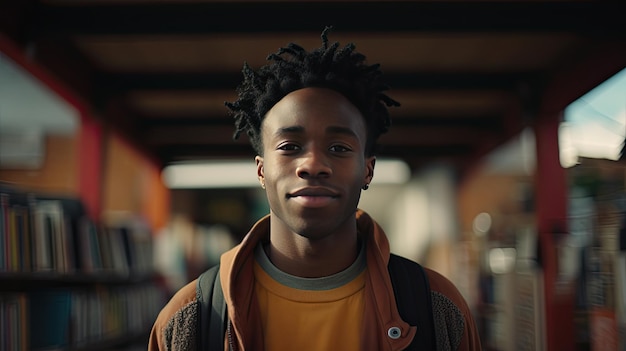 Photo man wearing turban and scarf around his neck black history month