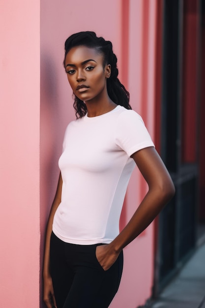 Man wearing a white t shirt