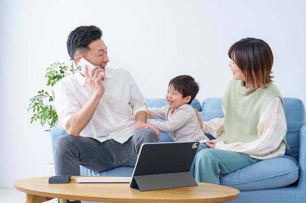 A man who works in an environment with child