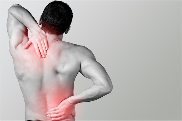 Man with back pain