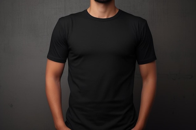 a man with a beard and a black shirt