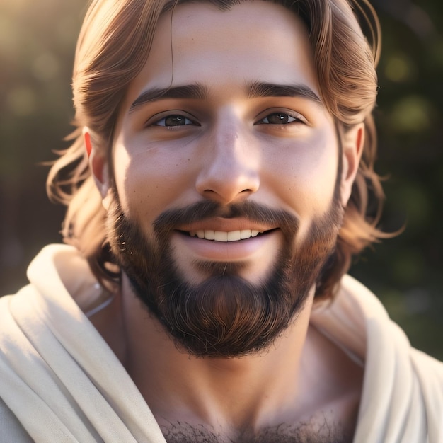 Foto un uomo con la barba e una felpa con la scritta 