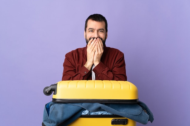 Man with beard over isolated background