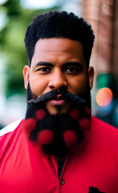 A man with a beard and a mustache