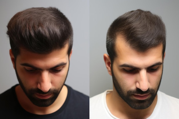 a man with a beard and a white t - shirt