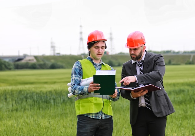 Man with cottage plan construction