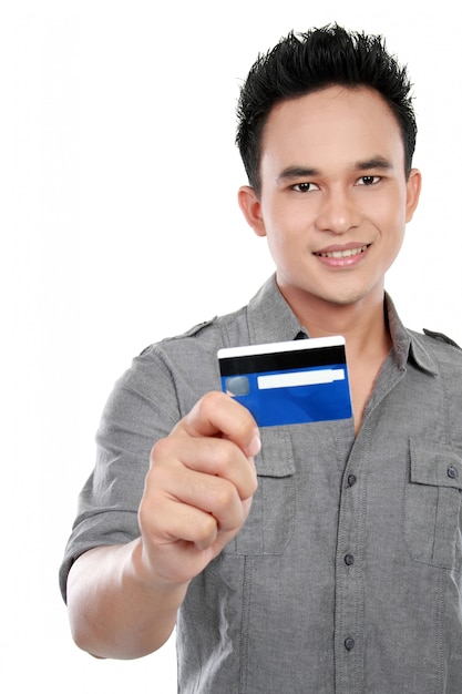 Man with credit card