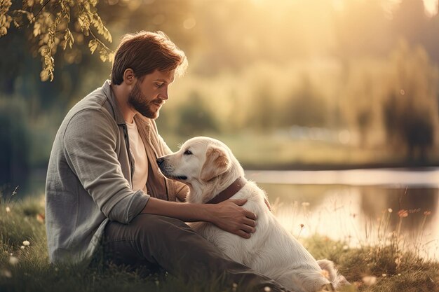 犬を持った男