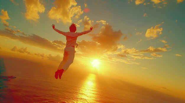 man with Elation Heart soars spirit dances euphoria floods every fiber