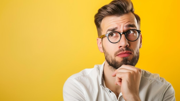 Man With Glasses and Beard Looking at Camera