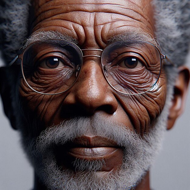 Photo a man with glasses and a beard wearing glasses