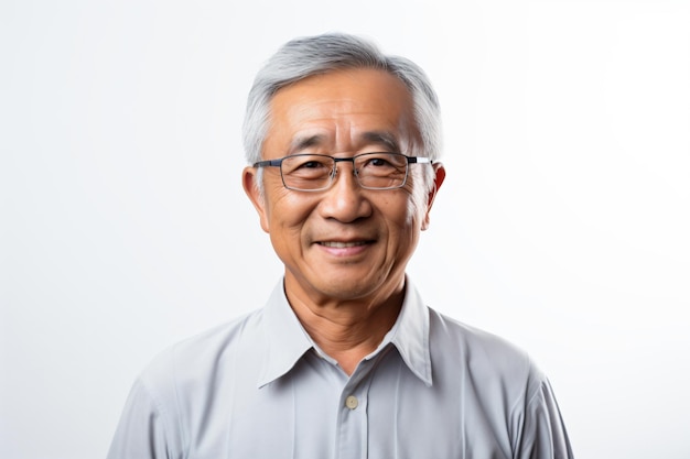 a man with glasses and a gray shirt