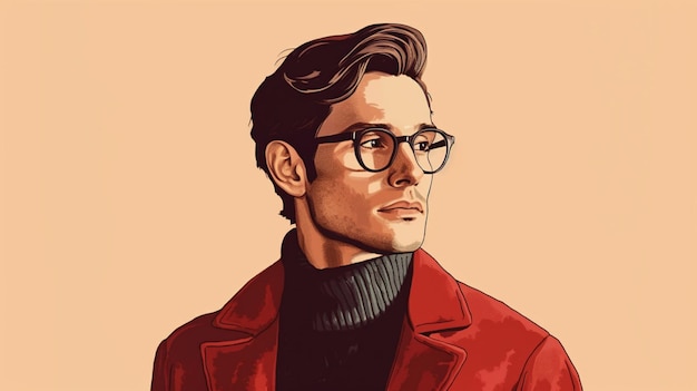 A man with glasses and a sweater