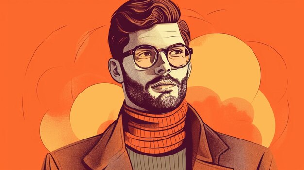 A man with glasses and a sweater