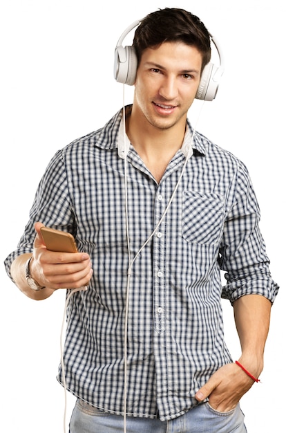 Man with headphones