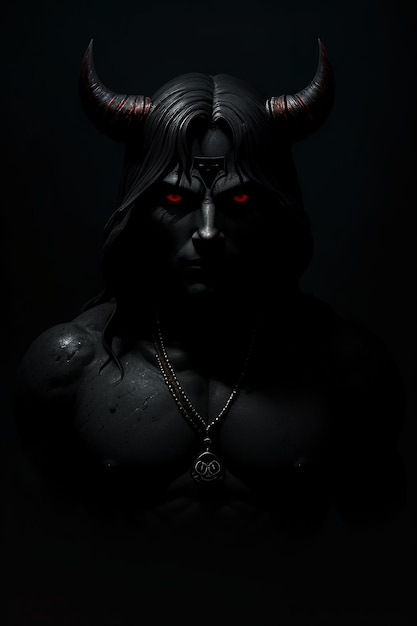 man with horns necklace that says devil it 327903 2141299