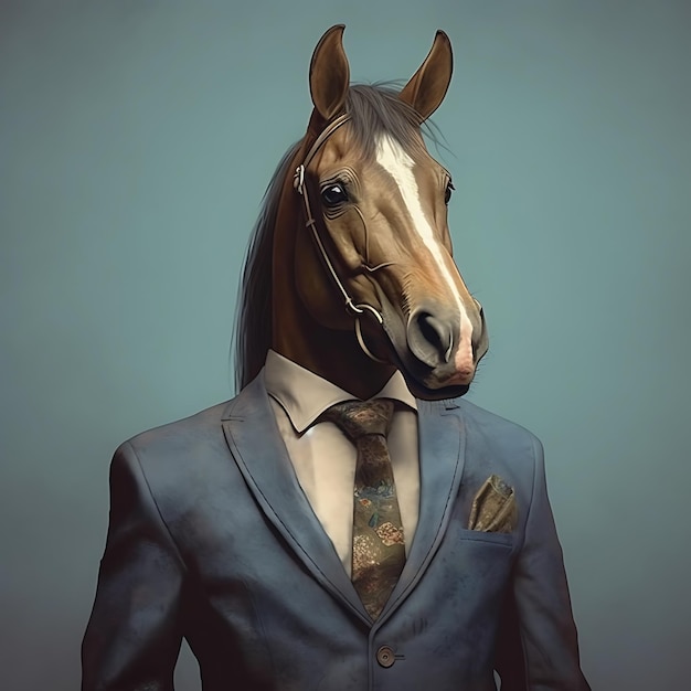 Man with horse head