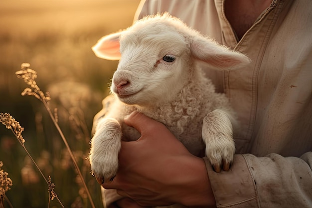 Man with Lamb