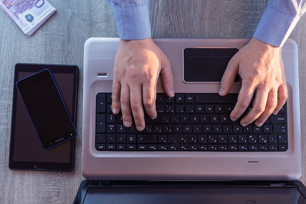 Man with laptop