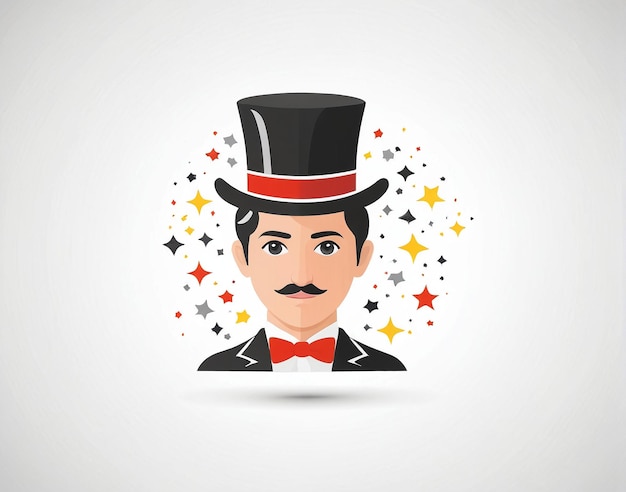 a man with a mustache and top hat