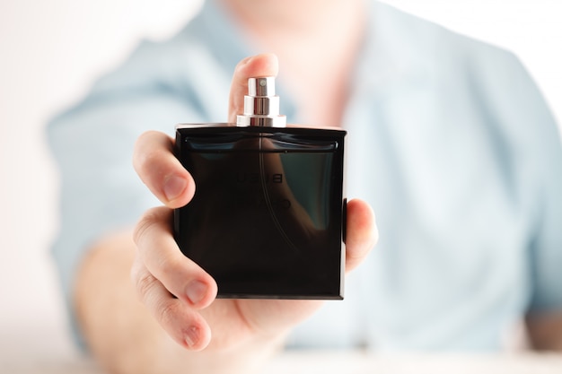 Man with perfume