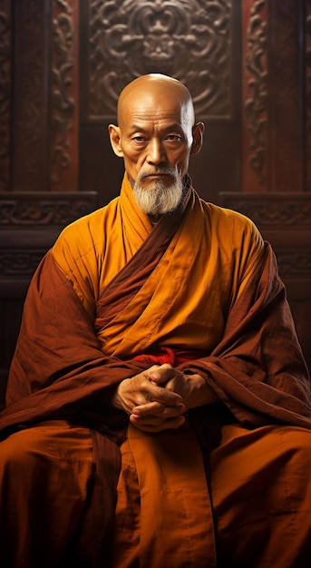 a man with a rosary in his hands is sitting in a chair.