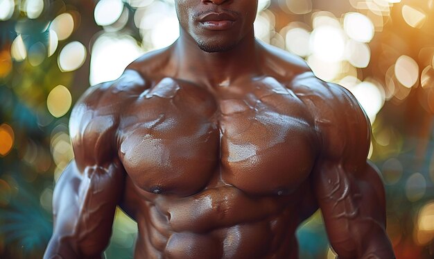 a man with a shirt that says quot muscular quot on the chest