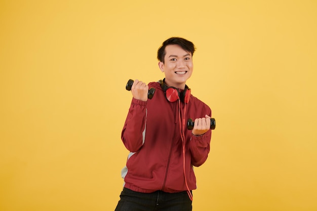 Man with Small Dumbbells