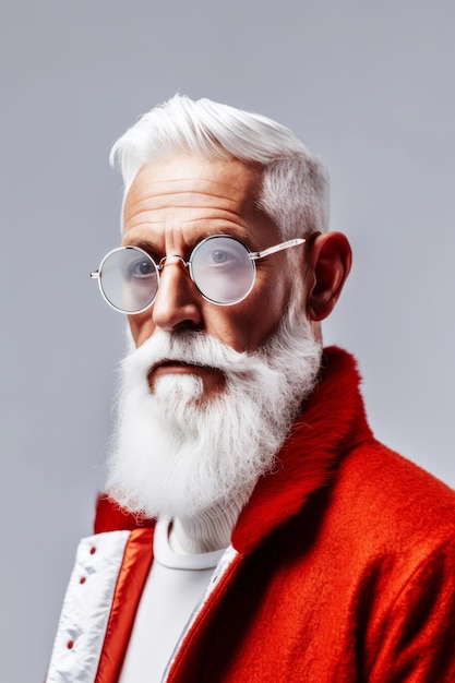 A man with a white beard and glasses