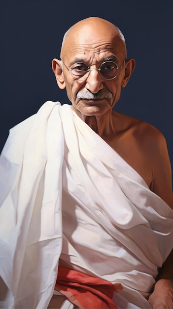 a man with a white robe and a moustache