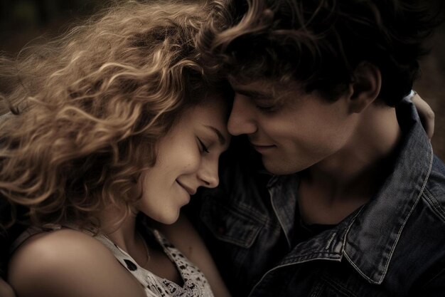 Photo a man and woman are smiling and one of them is wearing a white bikini top