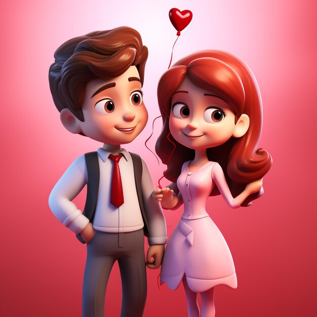 A man and a woman holding a heart symbolizing their love this is a vector illustration