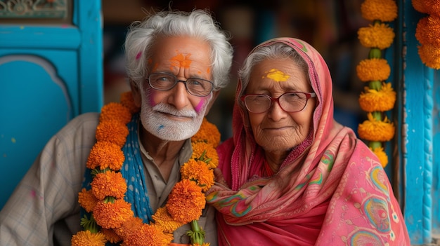 Man and Woman Posed for a Picture