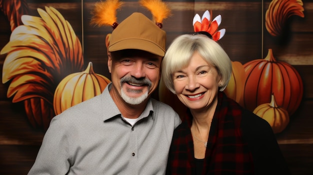 A Man and a Woman Posing for a Picture