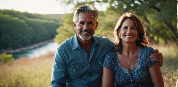 A Man and a Woman Sitting Next to Each Other