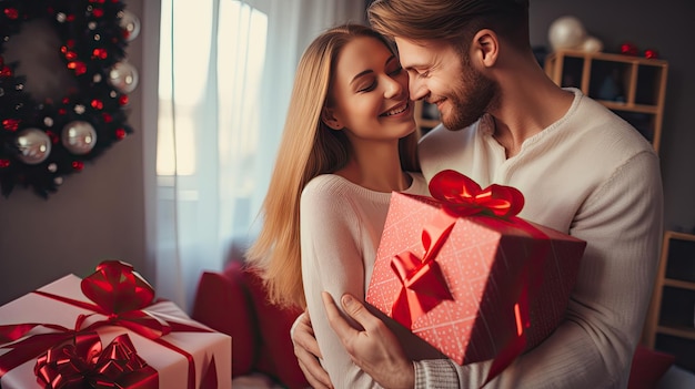 Man and Woman Standing Together in Close Proximity Outdoors