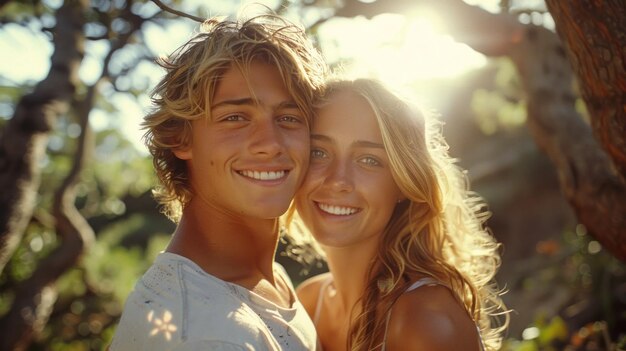 Man and Woman Standing Together