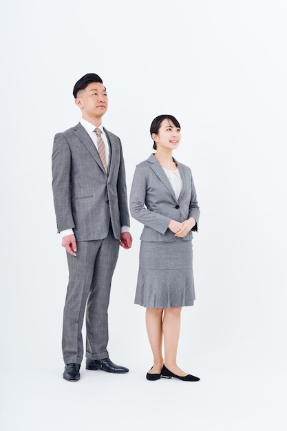 Man and woman in suits