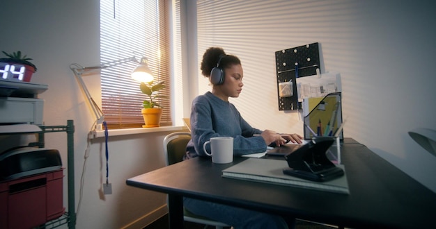 a man and a woman work in an office