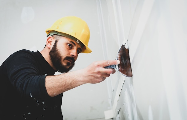 Man working in building