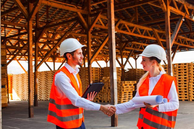 Man working at construction site