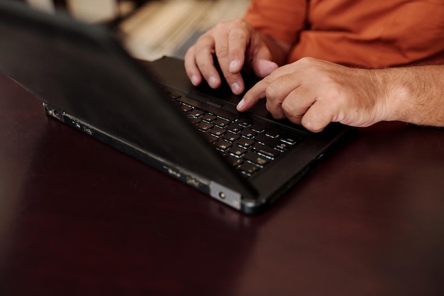 Man Working on Laptop