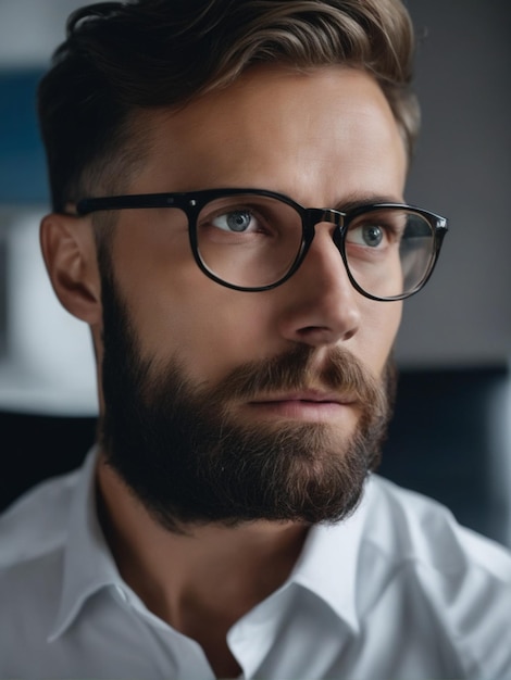 Man working with modern devices on the table