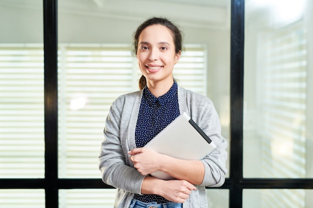 Manager with beautiful smile