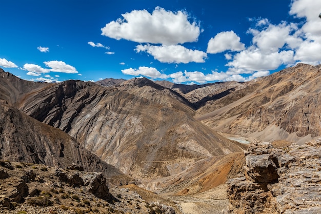 Manali-Leh highway in Himalaya