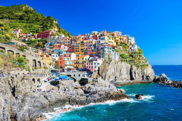 Photo manarola town, cinque terre national park, liguria, italy