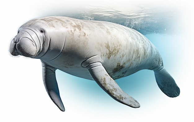 Photo manatee fish isolated on a transparent background