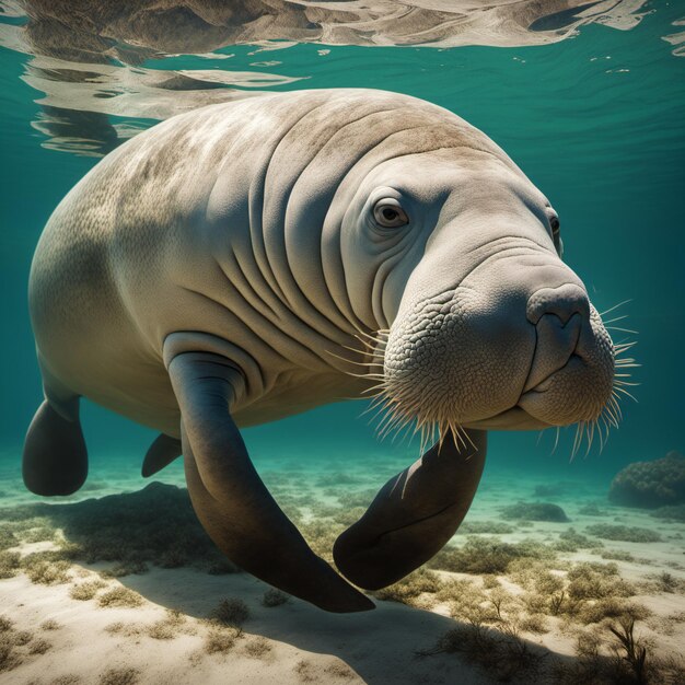 Manatee Generative AI illustrations