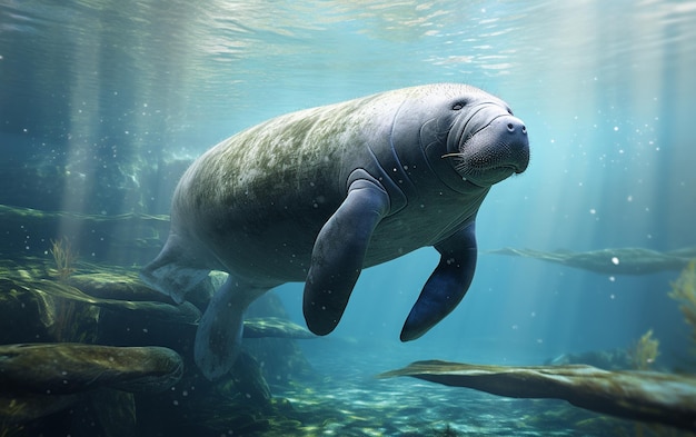 Photo manatee mirage